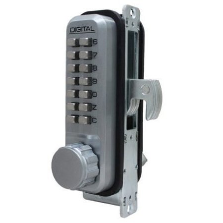 Mechanical Keyless Narrow Stile Hook Bolt Lock Single Combination Marine Grade -  LOCKEY, 2950-MG